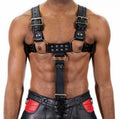 Chest Harness with Penis Strap Yellow L