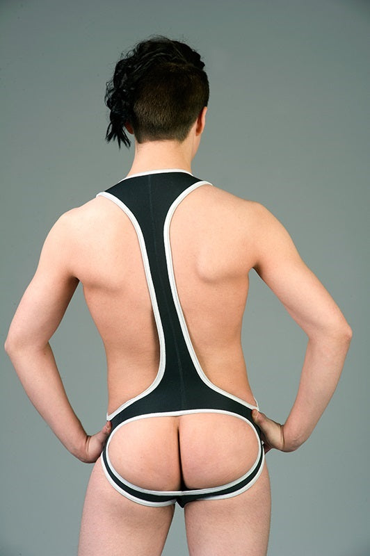N Wrestling Open Black XXL
