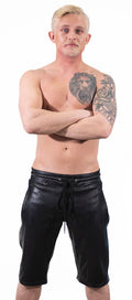 Leather Basketball Shorts Black S