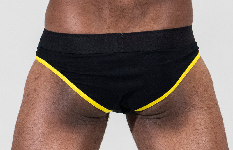C Brief Black/Yellow XL