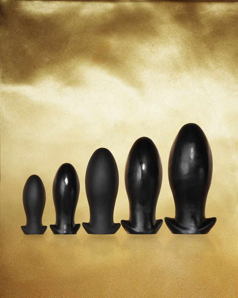 Dragon egg buttplug Svart L