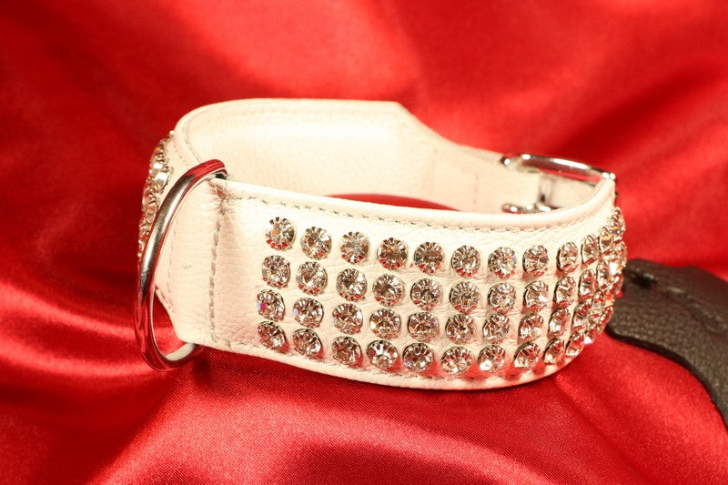 Collar white 45 cm 4 rad