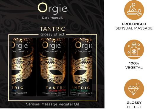 ORGIE Tantric Sensual Massage olja Trio 3 x 30 ml