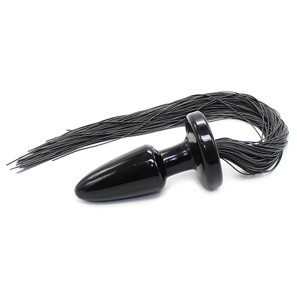 Buttplug_Rattenschwanz_Gummi_Schwarze_Seitenkammern_der_Liebe