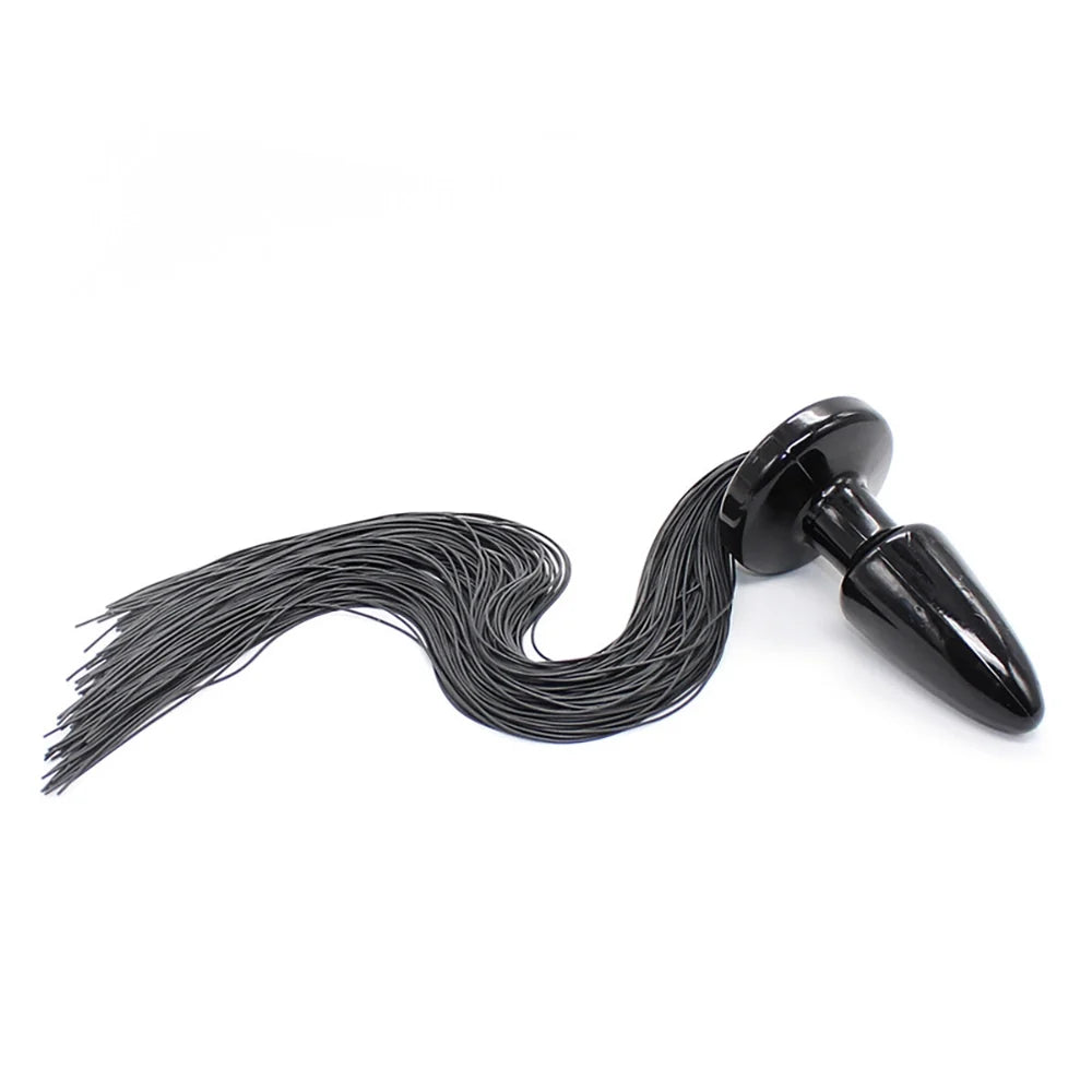 Buttplug_Rattenschwanz_Gummi_Schwarze_Details_Chambers_of_Love