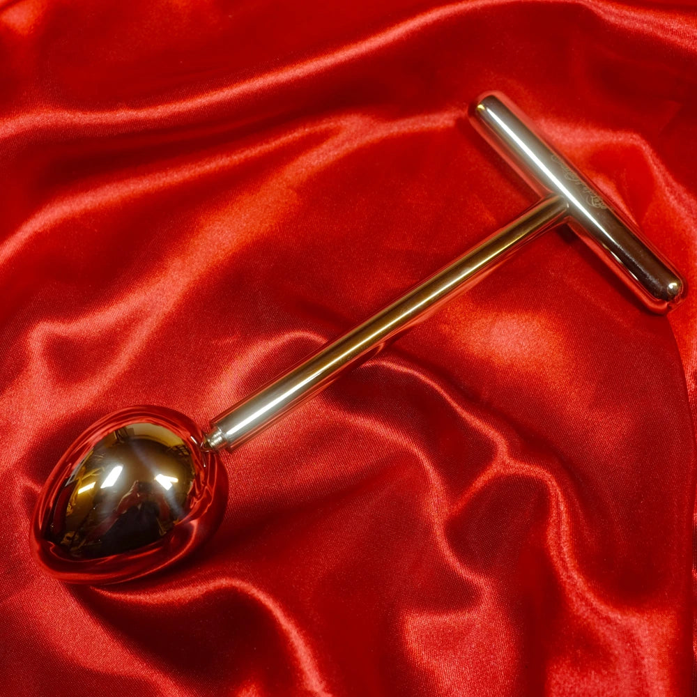 Analplugg Metallplugg med T-handtag – rostfritt stål 40 mm diameter, Chambers of Love