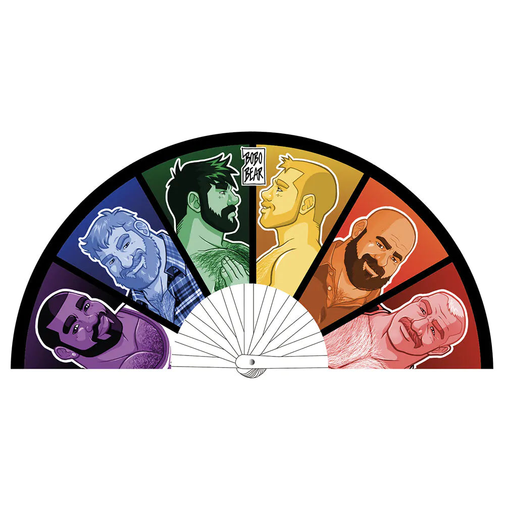 Pride Fan PRIDE PALLET Bobo Bear Originaldesign-Detail mit Regenbogenfarben und Community-Charakteren aus Chambers of Love