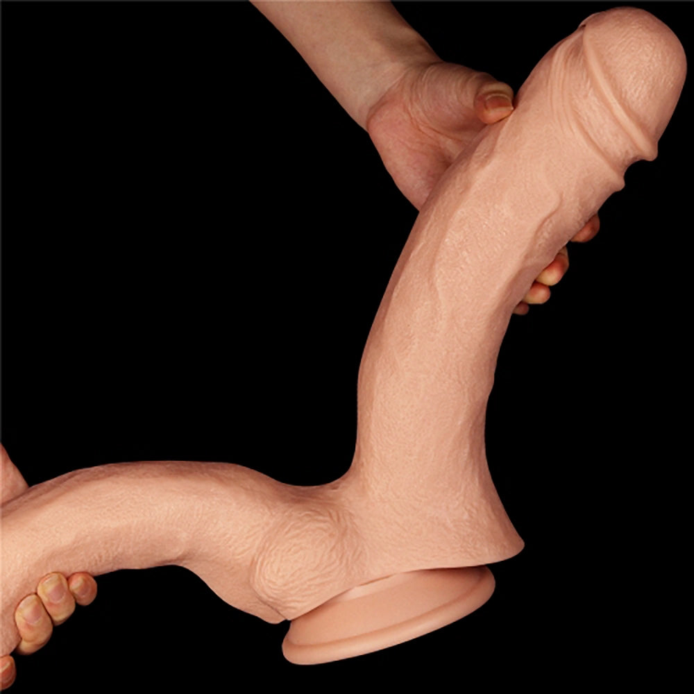 Dubbel dildo LoveToy Legendary Mega Double Dildo böjligt flexibelt skaft från Chambers of Love sortiment.