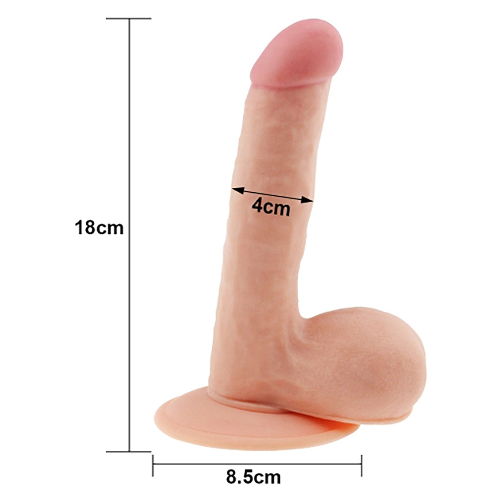 Ultra Mjuk Dildo DUDE 19,5 cm (7.5")