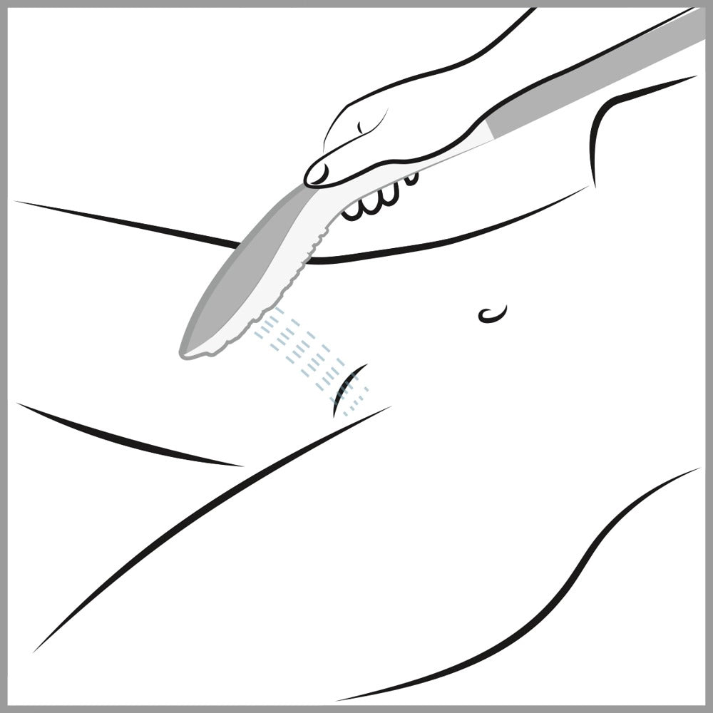 Intim duschmunstycke Womanizer Wave – illustration av intim stimulans i duschen, Chambers of Love