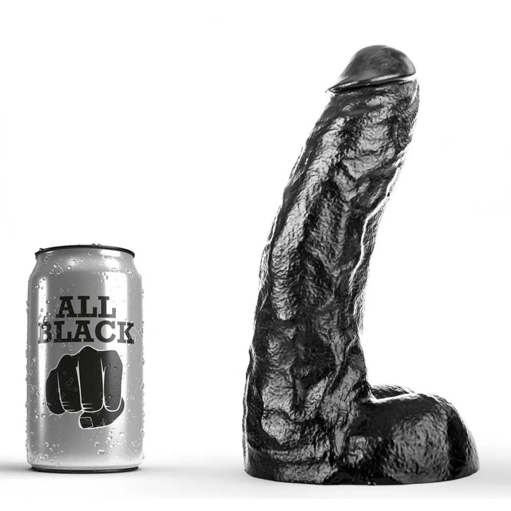All Black Dildo AB67 Ray 22 x 6.5cm